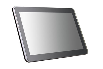 new tablet isolated on white background