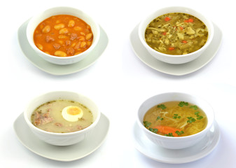 zestaw różnych zup