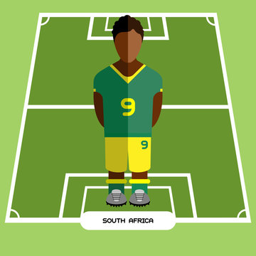 Computer game South Africa Football club player
