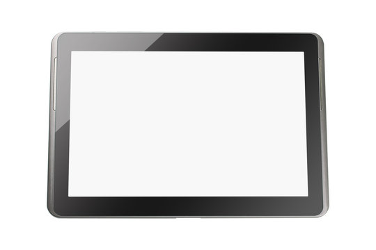 new tablet isolated on white background
