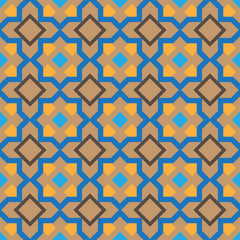Abstract seamless patterns in Islamic style.