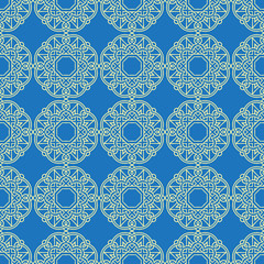 Abstract seamless patterns in Islamic style.