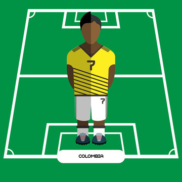 Computer game Colombia Football club player