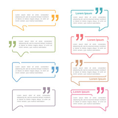 Speech Bubbles with Quotes - obrazy, fototapety, plakaty