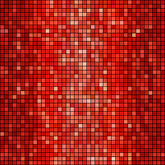 Fototapeta premium Vector red mosaic background