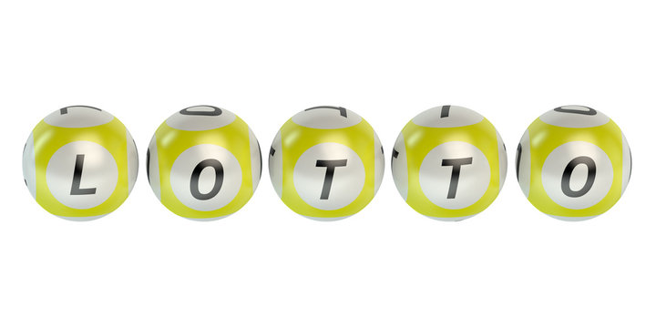 Yellow lottery balls