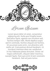 vintage background frame design black vector