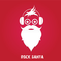 Christmas hipster greeting card