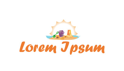 Icon beach and recreational activities