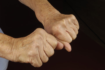 Fototapeta premium old woman's hands