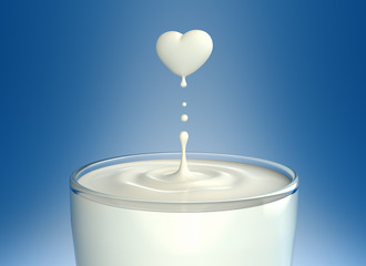 Naklejki  Miłość Mleko