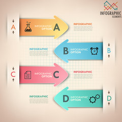 Modern infographics options banner