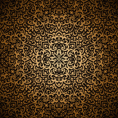 Vintage gold seamless pattern