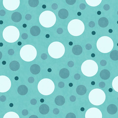 Green and White Polka Dot Tile Pattern Repeat Background