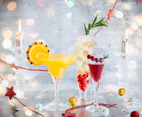 Festive cocktails