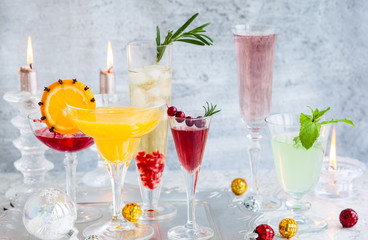 Festive cocktails