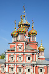 Fototapeta na wymiar Cupolas of russian orthodox church