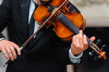 Hands violinist violin