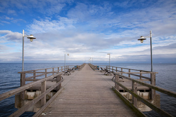 Seebrücke Bansin an der Ostsee in Mecklenburg Vorpommern