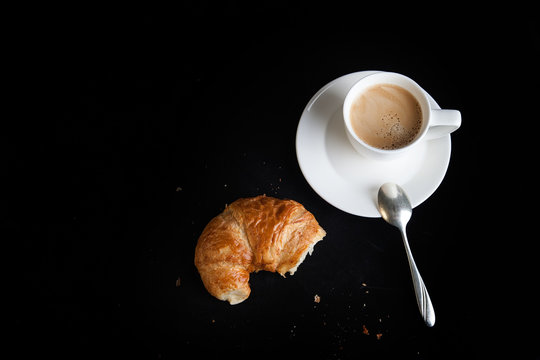 Coffee and croissant