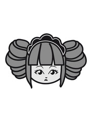 Doll gothic Mädchenkopf