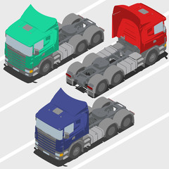 Truck without trailer for Isometric world - 94337197