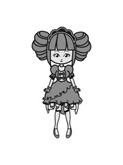 Girl doll gothic