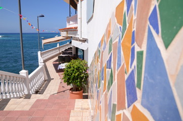 Malownicza zatoka w La Caleta na Teneryfie - obrazy, fototapety, plakaty