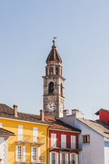 Ascona, Stadt, Lago Maggiore, See, Kirche, santi pietro e paolo, Seerundfahrt,  Sehenswürdigkeiten, Tessin, Schweiz