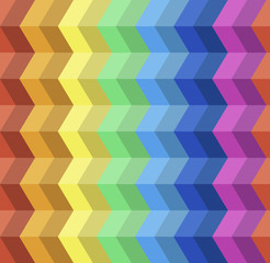 Colorful seamless zig zag pattern. Abstract vector background