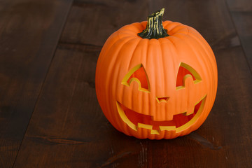 Plastic halloween pumpkin decoration