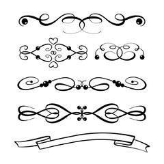 Vector graphic design elements set.