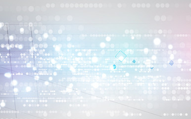 Abstract tech background. Futuristic technology interface. Vecto