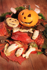 Halloween, pumpkins and scary biscuits