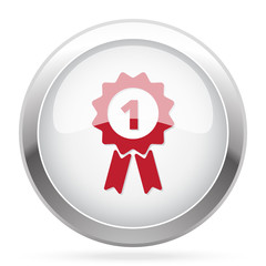 Red Prize Ribbon icon on chrome web button