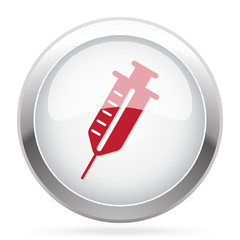 Red Syringe icon on chrome web button
