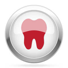 Red Tooth icon on chrome web button