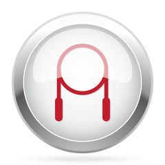 Red Skipping Rope icon on chrome web button