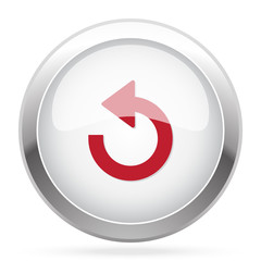 Red Undo icon on chrome web button