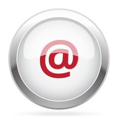 Red E-Mail icon on chrome web button