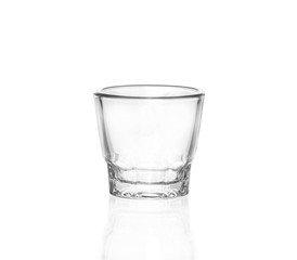 Empty glass isolated on white background