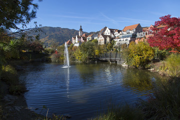 Fototapeta na wymiar Stadt Frohnleiten an der Mur, Steiermark, Österreich