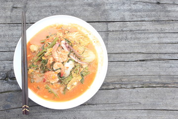 Seafood Sukiyaki.
