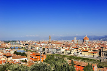Fototapeta na wymiar Florence panoramic view, Tuscany, Italy