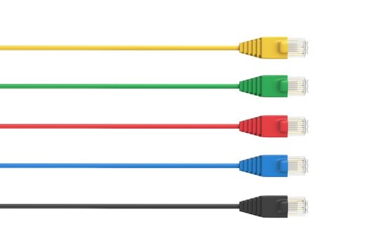 Netzwerkkabel Stecker in Farbe
