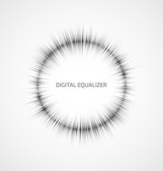 Abstract music equalizer