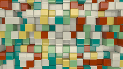 colorful 3D cubes