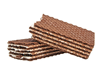 Wafers isolated on a white background