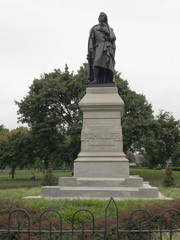 Obraz premium Johann Christoph, Friedrich von Schiller statue in Schiller Park