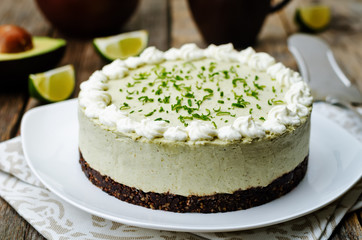 avocado lime cheesecake